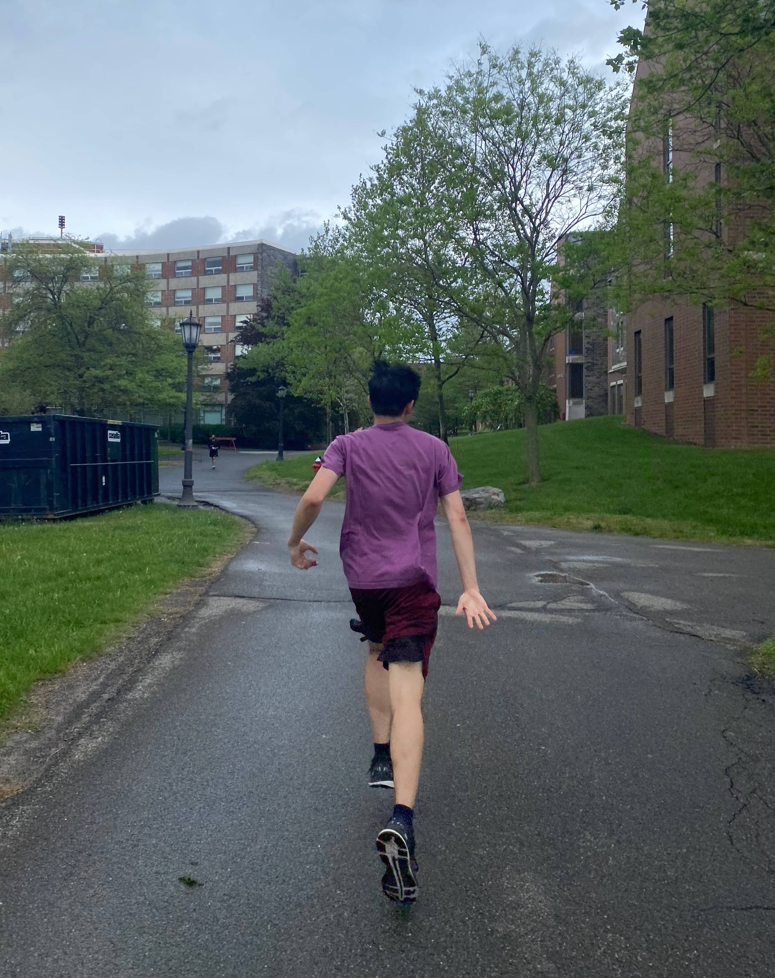 Andrew goes on a run with me